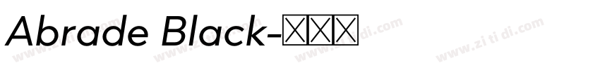 Abrade Black字体转换